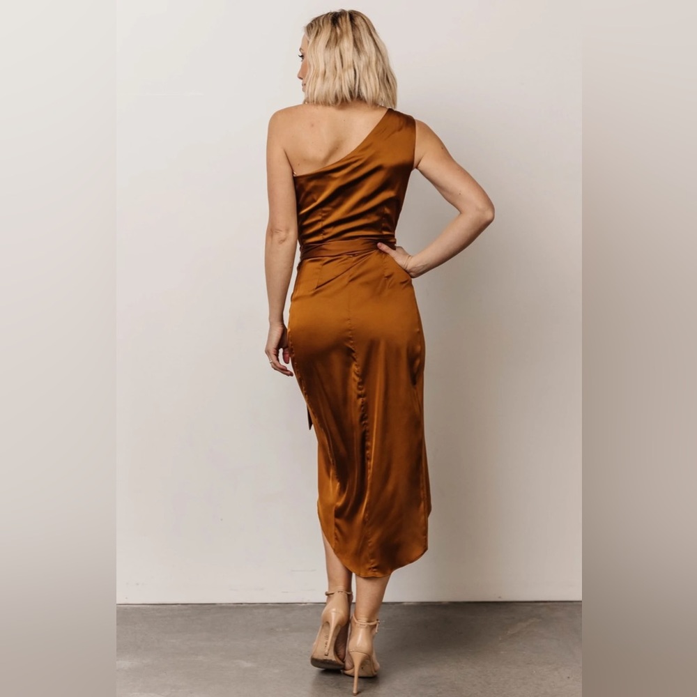 Cecilia bronze midi dress from Baltic Born